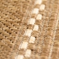 Preview: Teppich Sisal Optik Küchenteppich moderner Läufer Flachgewebe gestreift braun beige