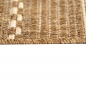 Preview: Teppich Sisal Optik Küchenteppich moderner Läufer Flachgewebe gestreift braun beige