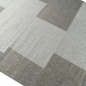 Preview: Teppich Modern Flachgewebe Kariert Sisal Optik Küchenteppich Küchenläufer Karo Design Grau