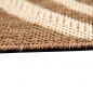 Preview: Küchenteppich Sisal moderner Küchenläufer flachgewebt Coffee Mocha Espresso Braun Beige