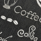 Preview: Küchenteppich Sisal moderner Küchenläufer flachgewebt Coffee Espresso Mocha Schwarz Weiss