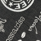 Preview: Küchenteppich Sisal moderner Küchenläufer flachgewebt Coffee Espresso Mocha Schwarz Weiss