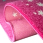 Preview: Kinderteppich Spielteppich Kinderzimmer Teppich Zauberfee mit Schmetterlinge Pink Creme Rot Türkis