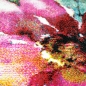 Preview: Designer Teppich Moderner Teppich Wohnzimmer Teppich Blumenmotiv Creme Grün Türkis Rosa Pink