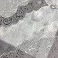 Preview: Designer Teppich Moderner Teppich Wohnzimmer Teppich mit Muster Grau Cream Beige