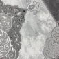 Preview: Designer Teppich Moderner Teppich Wohnzimmer Teppich mit Muster Grau Cream Beige