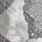 Preview: Designer Teppich Moderner Teppich Wohnzimmer Teppich mit Muster Grau Cream Beige