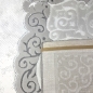Preview: Designer Teppich Moderner Teppich Wohnzimmer Teppich mit Muster Grau Cream Beige
