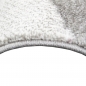 Preview: Designer und Moderner Teppich Kurzflor Tropfen Muster in Lila Grau Beige