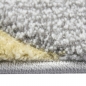 Preview: Designer und Moderner Teppich Kurzflor mit Tropfen Muster in Grau Creme Gelb