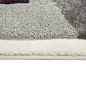 Preview: Kinderteppich Spielteppich Babyteppich mit Einhorn Regenbogen in Grau Creme