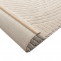 Preview: Teppich Wohnzimmer hell weich Linien- und Bogenmuster beige