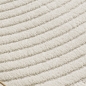 Preview: Kurzflor Teppich mit Bogen Muster in Creme