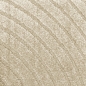 Preview: Moderner Teppich mit geometrischem Bogenmuster Stilvoll in Beige