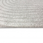 Preview: Moderner Teppich mit Bogenmuster Stilvoll in grau