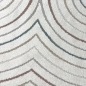 Preview: Moderner Teppich mit Bogenmuster in Beige mit bunten Streifen