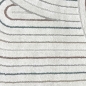 Preview: Moderner Teppich mit Bogenmuster in Beige mit bunten Streifen