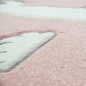 Preview: Kinderteppich Lama Spielteppich Lama Einhorn Teppich Regenbogen Wolken in Rosa