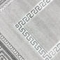 Preview: Designer Teppich Moderner Teppich Wohnzimmer Teppich mit Ornament Bordüre   Grau Cream Schwarz