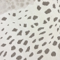 Preview: Kinderzimmer Teppich Weich Leopard 3d-effekt Allergiker geeignet in creme grau