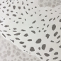 Preview: Kinderzimmer Teppich Weich Leopard 3d-effekt Allergiker geeignet in creme grau