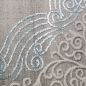 Preview: Orientalischer Teppich verziert • angenehme Farben türkis