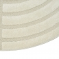 Preview: Wohnzimmer Schlafzimmer Teppich Shape Strich Muster strapazierfähig creme grau