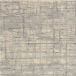 Preview: Orientalischer Retro Teppich liniert in dezenten Farbtönen grau