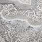 Preview: Orient Teppich mit Verzierungen Hoch-Tief Effekt grau beige