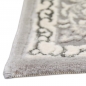 Preview: Orient Teppich mit Verzierungen Hoch-Tief Effekt grau beige