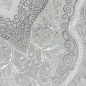 Preview: Orient Teppich mit Verzierungen Hoch-Tief Effekt grau beige