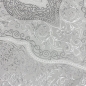Preview: Orient Teppich mit Verzierungen Hoch-Tief Effekt grau beige