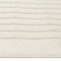 Preview: Schlafzimmer Wohnzimmer Teppich mit Hoch- Tiefeffekt und Bogenmuster in Creme
