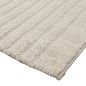 Preview: Wohnzimmer-Teppich strapazierfähig mit schlichtem Bogendesign in Beige