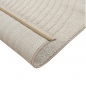 Preview: Wohnzimmer-Teppich strapazierfähig mit schlichtem Bogendesign in Beige