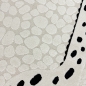 Preview: Kinderzimmer Spielzimmer Teppich mit fröhliche Giraffe Schadstofffrei in beige creme schwarz