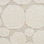 Preview: Wohnzimmerteppich strapazierfähig mit gepunktetem Design in Creme