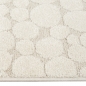Preview: Wohnzimmerteppich strapazierfähig mit gepunktetem Design in Creme