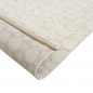 Preview: Wohnzimmerteppich strapazierfähig mit gepunktetem Design in Creme