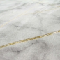Preview: Designer Teppich mit Marmor Optik und Glanzfasern in Grau Gold