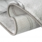 Preview: Teppich Wohnzimmer Designerteppich Marmor Optik mit Glanzfasern in grau