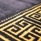 Preview: Teppich modern mit klassischer Bordüre in schwarz gold