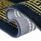 Preview: Teppich modern mit klassischer Bordüre in schwarz gold