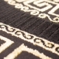 Preview: Teppich modern Designerteppich Mäander Muster in schwarz gold