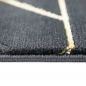 Preview: Teppich modern Designerteppich geometrisches Muster in schwarz gold