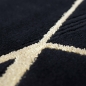 Preview: Teppich modern Wohnzimmerteppich geometrisches Muster in schwarz gold