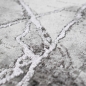 Preview: Teppich modern Wohnzimmerteppich abstrakt in grau creme
