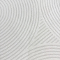 Preview: Designer Wohnzimmerteppich mit geometrischem Kreisemuster in creme