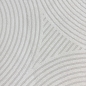 Preview: Designer Wohnzimmerteppich mit geometrischem Kreisemuster in creme