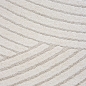 Preview: Teppich mit Hoch-Tief-Effekt Modern & Pflegeleicht im Wellenmuster in creme
